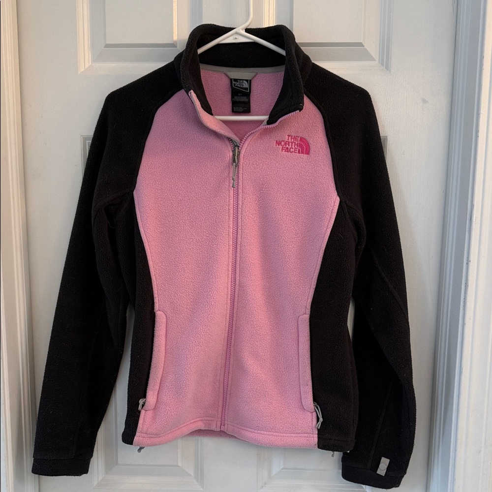 The North Face Black and Pink Fleece Jacket